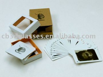 3d play cards printing promtion