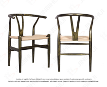 Cross back Ratten Bistro chair