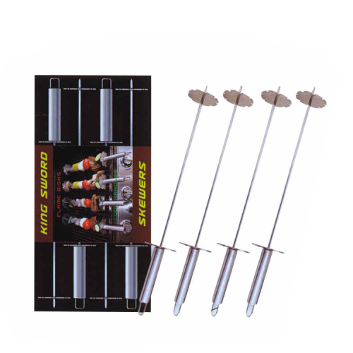 4 brochettes avec curseur pratique