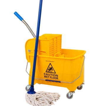 Single Bucket Water Squeezer - Lightweight Hand Pressure Mop Bucket
