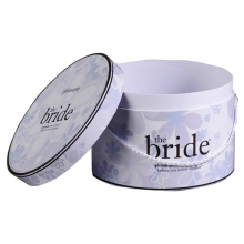 Paper cylinder round box with handle for candy