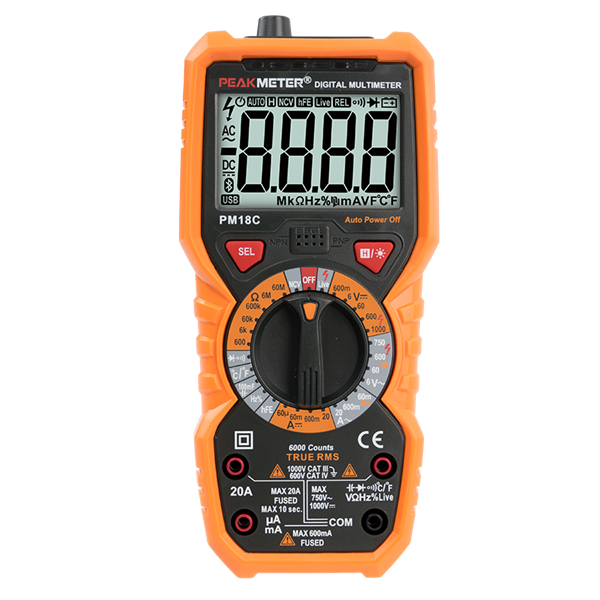 الفولتميتر Ammeter AC / DC Current Resistance Multimeter