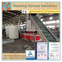 Plastic film bag sheet pelletizing granulating recycling production line