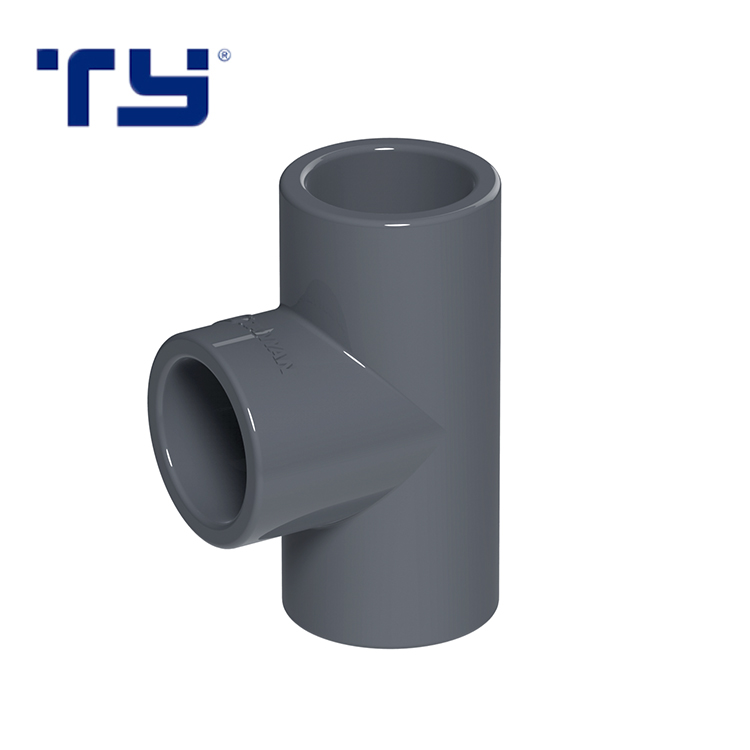 Plastic Pipe Fitting PVC Equal Tee For Water Line