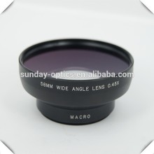 Camera lenses,Macro lenses,58mm wide angle lenses,UV 62mm,0.45X