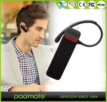 Small Size Car Kit Design Single Ear Headset Bluetooth v3.0 Bluetooth Headset