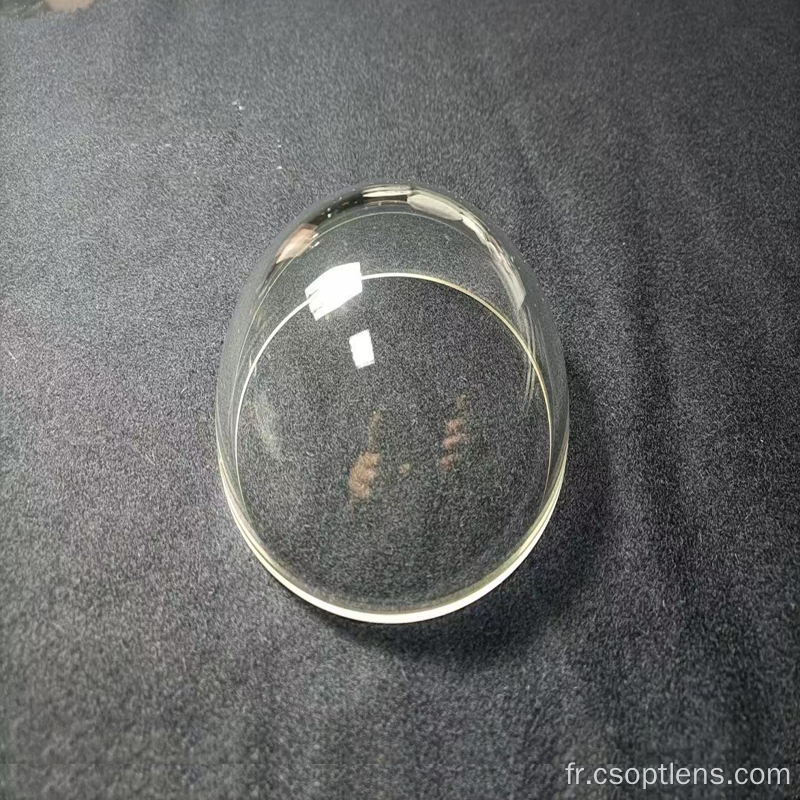 Lentille à dôme hyper hémisphérique de 100 mm de diamètre