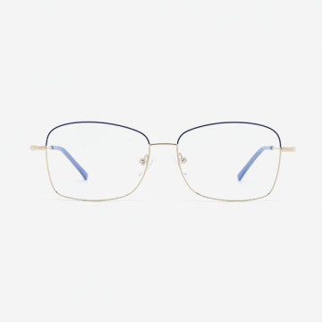 Vintage Square Metal Women's Optical Frames