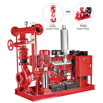 220V Engine Driven Fire Pump 500 GPM @ 150 PSI Fire Hydrant Pump System