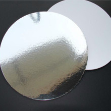Round Silver PET Metallized Cake Board