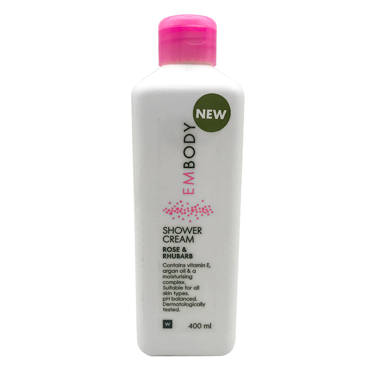 Suitable for all skin types 400ml rose rhubarb body lightening shower cream