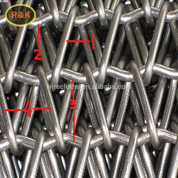 Stainless steel chain conveyor wire mesh belt/sprial wire mesh belt