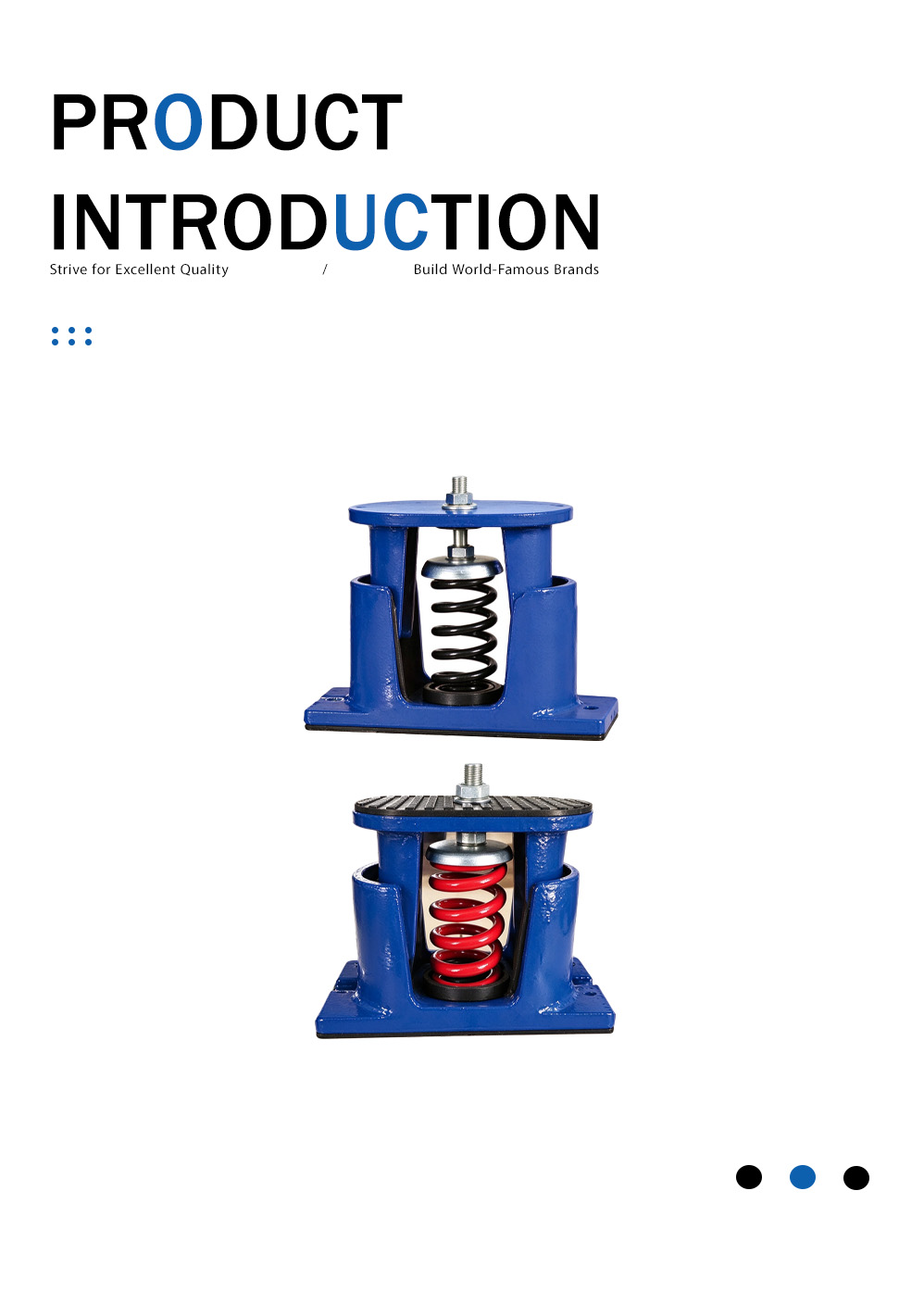 Isolador de vibração de mola de amortecimento tipo ZTE ZTE Type Damping Spring Vibration Isolator