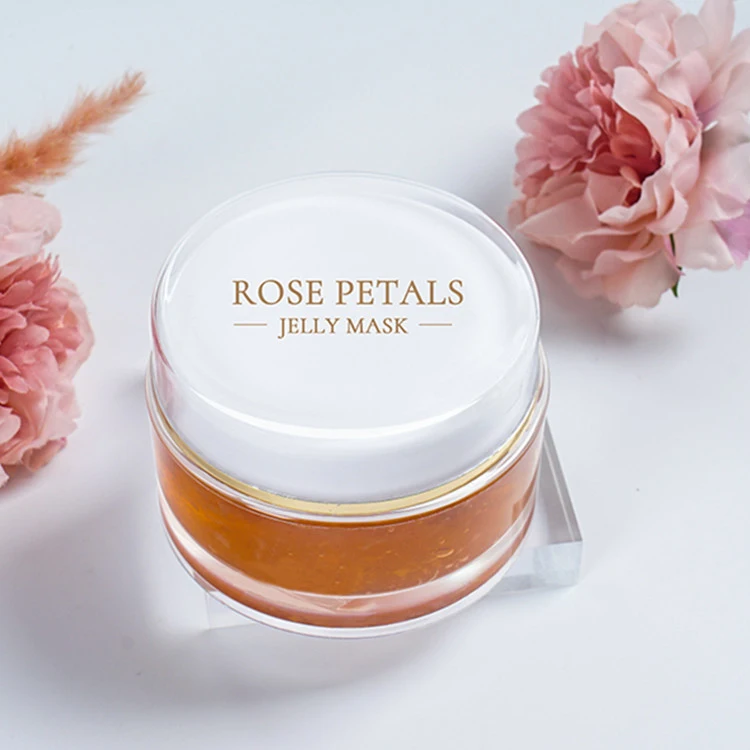 High Quality Organic Hydrating Moisturizing Korean Sleeping Rose Petal Skin Care Jelly Facial Mask