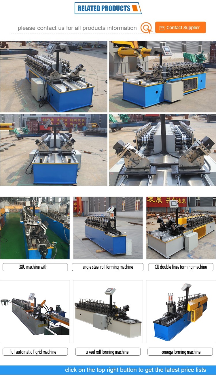 C & U channel steel stud truss making production line light gauge steel roll forming machine