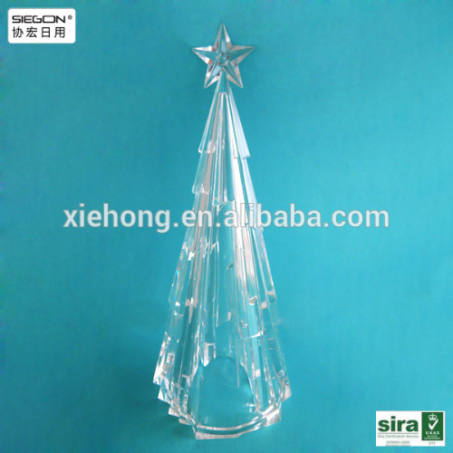 Clear Acrylic Christmas Tree, led lighted christmas tree decoration