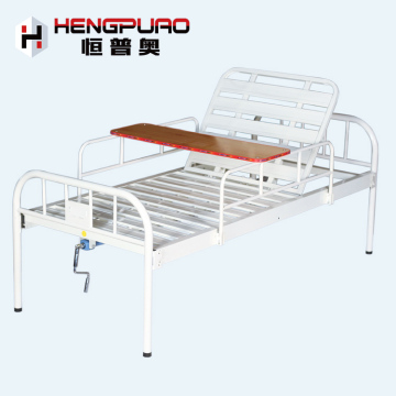 single crank hospital reclining beds with cheap prices
