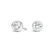 1ct Total Lab Grown Diamond Bezel Set Studs