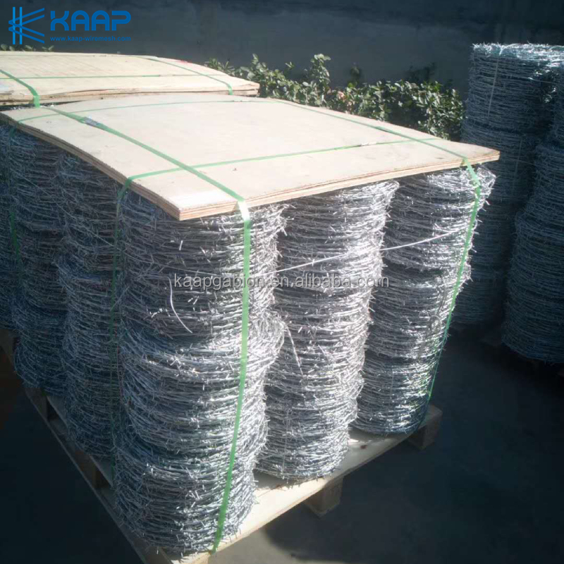 Anping Factory Farm protective fence double strand galvanized barbed wire Roll