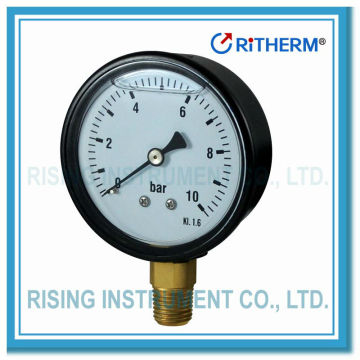 12300631 Liquid filled pressure gauge, bar pressure gauge with plastic case