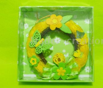 sisal wreath decoration