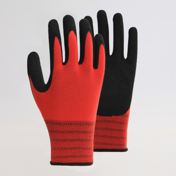 Polyester Black Gloves Garden Gloves