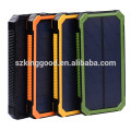 2016 nouveau 12000 mAh solaire étanche banque d&#39;alimentation solaire chargeur powerbank pour tous les téléphones mobiles