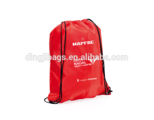 Christmas gift bag heavy duty polyester drawstring bag backpack