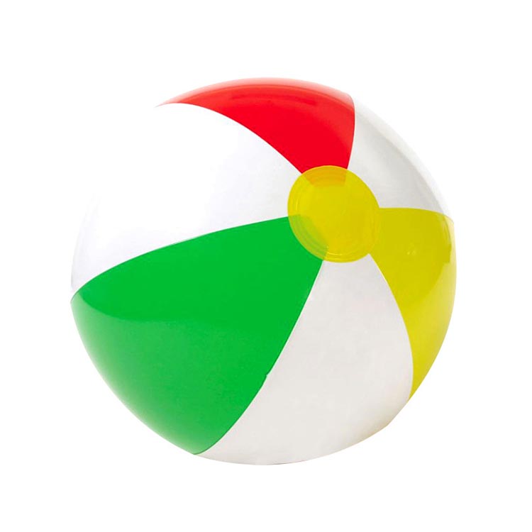 Nadmuchiwana piłka plażowa klasyczna tęczowa impreza kolorów