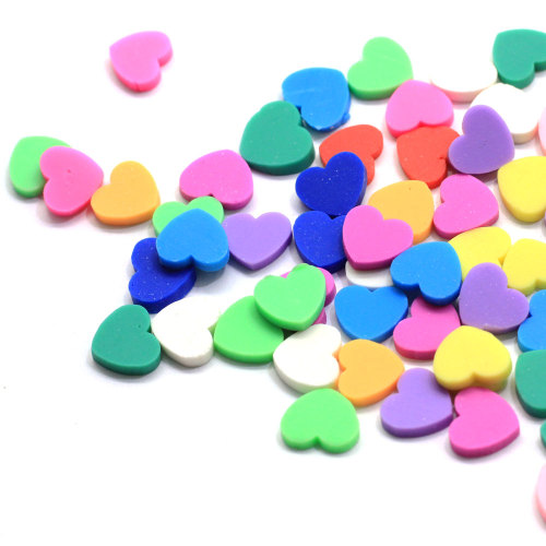 DIY Confetti Mixed Heart Slice Sprinkles Polymer Clay Slime Charms Crafts Accessoires maken