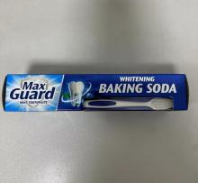 Baking soda whitening free toothbrush toothpaste