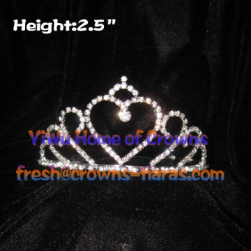 Heart Shaped Pageant Tiaras and Crowns