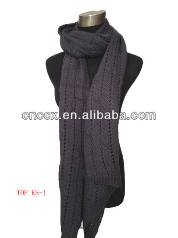 2014 fashion 100%acrylic jacquard knitted scarf fashion scarf