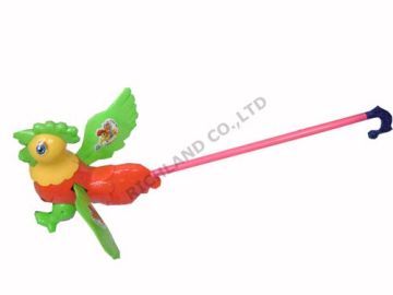 plastic pushing chick toy