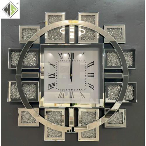 Horloge murale miroir de style minimaliste