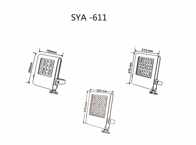 LED outdoor flood light for lawn