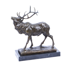 Outdoor garden decoration bronze deer metal elk sculpture