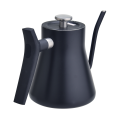 Drip Coffee Kettle Black with Thermometer 1.2L
