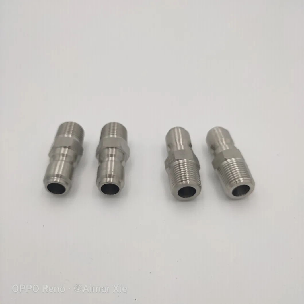 1/4 3/8 1/2 Stainless Steel High Pressure Washer Quick Connecting Coupling Coupler Fittings