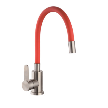 Hot Sell Sink Copper Kitchen Faucet Tap with Flexible Plumbing Colorful Hose