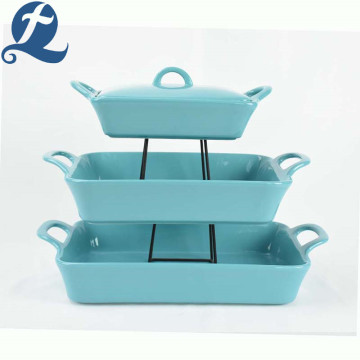 Certifieringsgaranti Enfärgad Binaural Bakeware Set