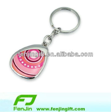 zinc alloy epoxy keychain