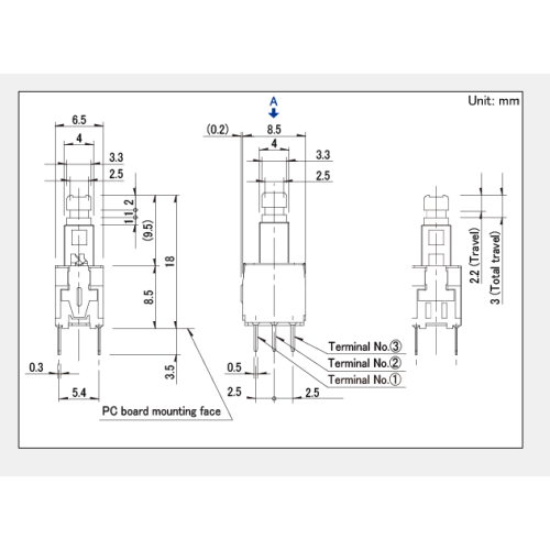 Spph4 series push switch