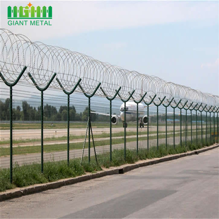 PVC Coated Welded Wie Mesh Airport Fence