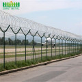 Galvanized Barbed Keamanan Perimeter Bandara Wire Mesh Fence