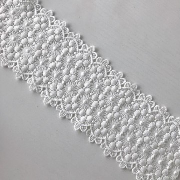 Cotton Embroidery Trim Scallop Edge