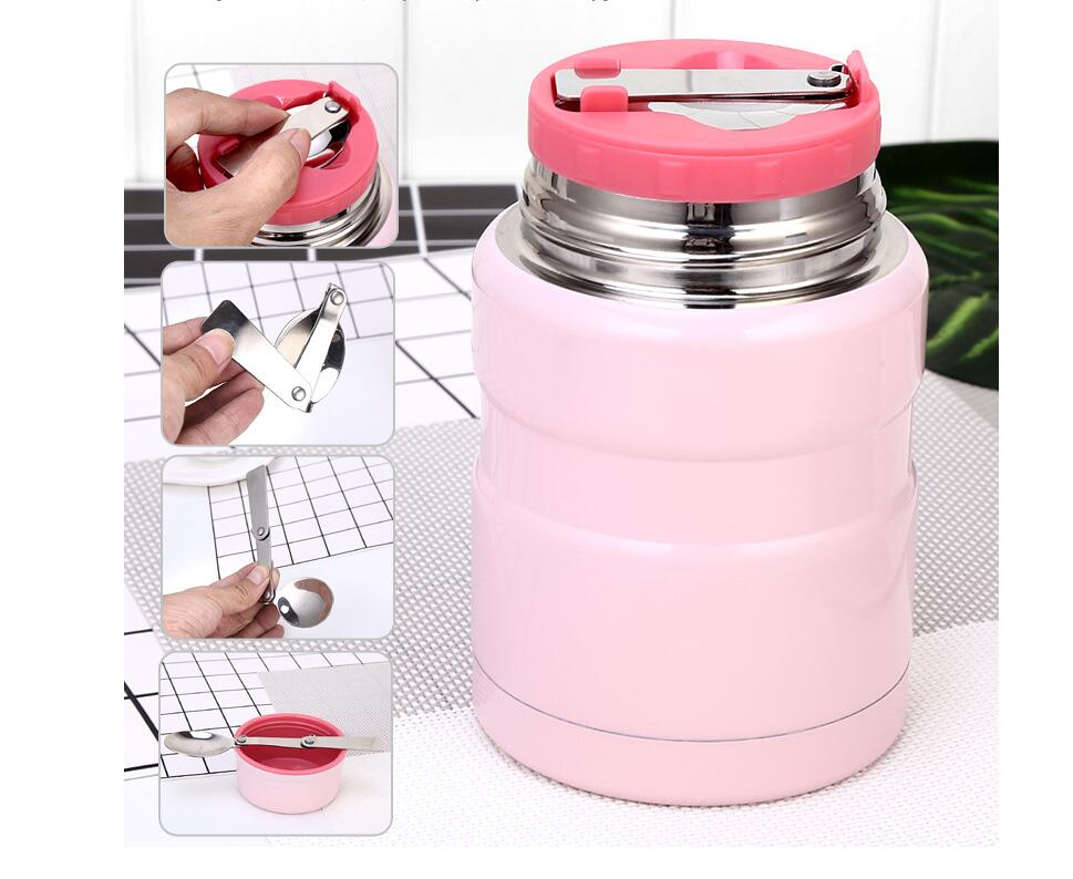 17oz Leak proof Double wall Vacuum Insulated Stainless steel Thermos 500mL Food Jar Flask