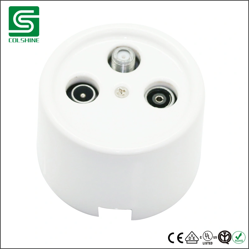 Colshine Vintage Ceramic Surface Mounted Data Socket Network Socket