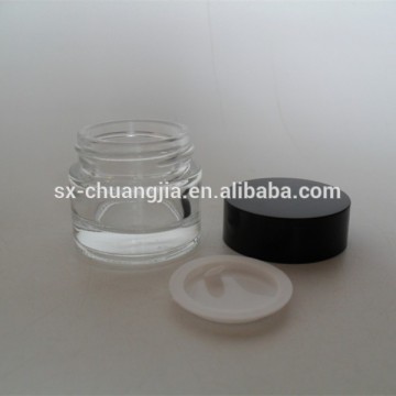 10g clear glass jar cosmetic glass jar small glass jar