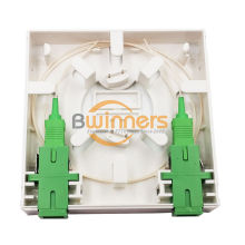 Fiber Optic Wall Plate with 2 Ports for Data Transmission